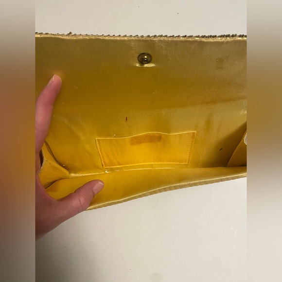 Vintage beaded Gold Clutch Bag - Picture 5 of 7